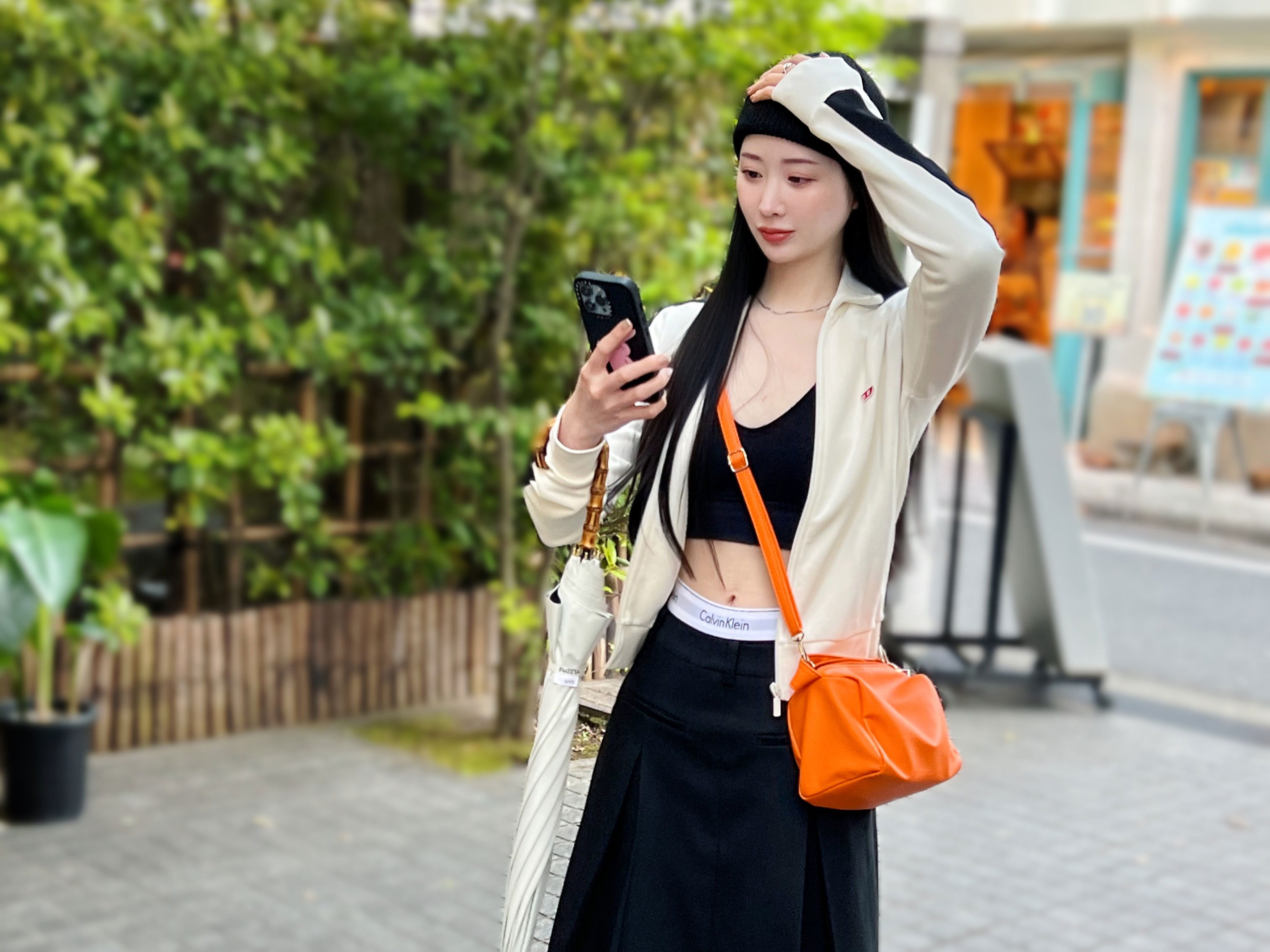 sunsea チェック レイヤード プルオーバー パーカー 3way カットソー 02 夏に向けてのおしゃれ x 日焼け対策 | NurseLifeMix