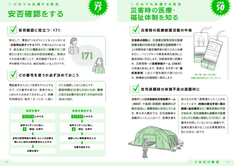 看護師と防災についてのページの引用画像